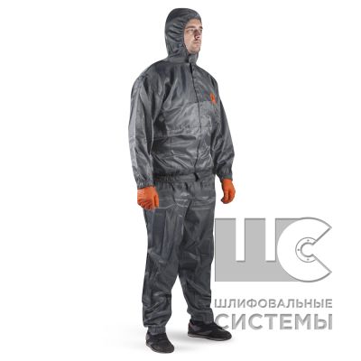 JPC96g Многоразовый малярный костюм (куртка+брюки), цвет: серый, размер M
