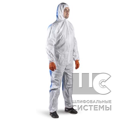 JPC66 XXL Защитный комбинезон из MP + спина из SMS на спине, 55% полиэтилен 45% полипропилен (50шт)