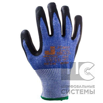 JCN051 Промышленные трикотажные перчатки для защиты от порезов (5 класс) из синтетической пряжи (пол
