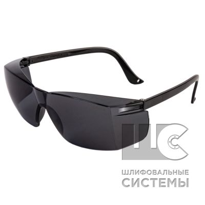 JSG711-S Clear vision  Очки защитные открытого типа, дымчатые линзы из ударопрочного поликарбоната