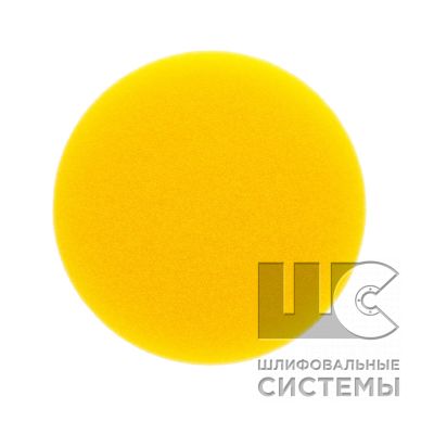  Поролоновый полировальный диск 85*20мм, жёлтый,  (2 шт. в уп.)