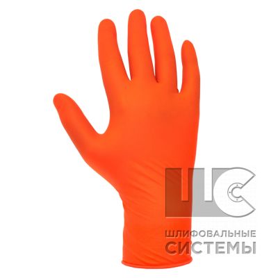 JSN510 JETAPRO Нитриловые перчатки оранжевого цвета, высокий уровень прочности размер XL комп.100 шт