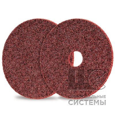 Круг из нетканого материала LS 125мм. MEDIUM красн./BIBIELLE