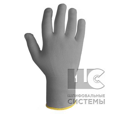 JS011ng р-р S Перчатки защитные трикотажные из синтетической пряжи, серые (12 пар в упаковке)