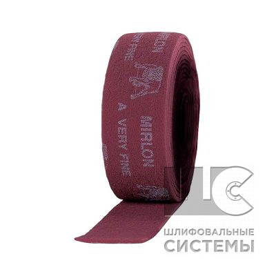 Mirlon Шлиф войлок 115мм х 10м VF 360 бордовый/MIRKA