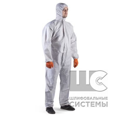 Paint-tex/tritex plus Однор. комбинез., серый, SMS, антист. обр., 60г/м², 5-XXL (25шт)