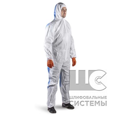 JPC100 XL Защитный комбинезон из нетканого материала, 100% полипропилен(50шт в упак)(Вывод из ассор)
