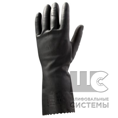 JL711 Латексные перчатки без напыления, черные, размер  S (уп.12пар)
