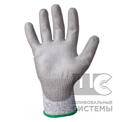 JC051 Самурай 02 Грин XL Трикотаж. перчатки от порезов (5 класс), зеленые, полиэтилен (12пар)