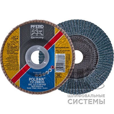 Лепестковый шлиф. круг PFC 125 Z 80 PSF