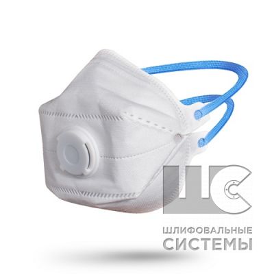 JM-9322 Micron Flex Полумаска противоаэр. с клапаном трехпанельная, кл. защиты FFP2 NR D 12ПДК уп 20